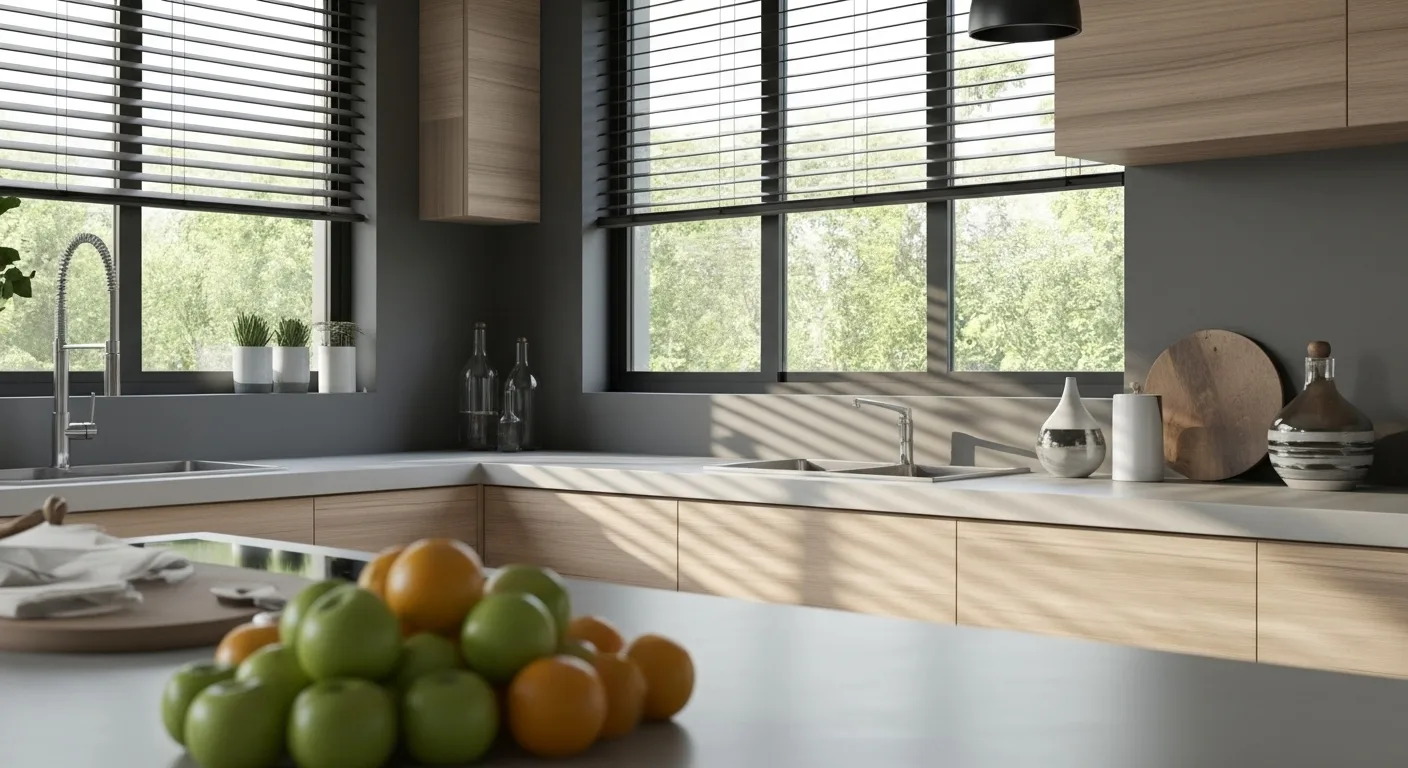 Sunlit modern interior with premium smart blinds