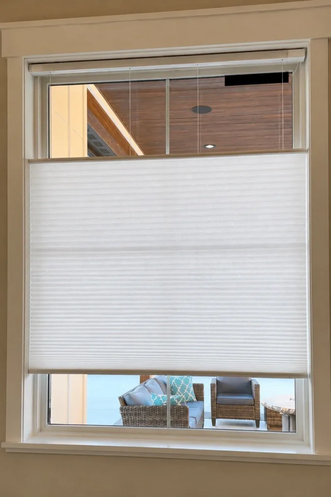 Top-down bottom-up cellular shades and honeycomb window blinds in Miami