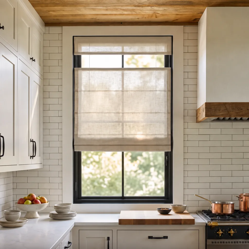 Roman shades Miami – custom Roman shade installation